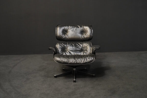 Herman Miller Sessel Lounge Chair Leder Schwarz