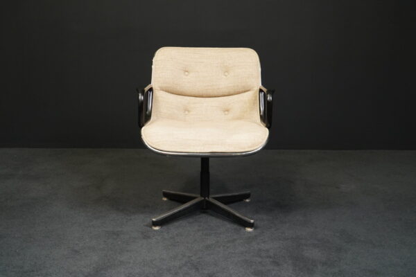 Knoll International Besucherstuhl Executive Chair Wollstoff Beige