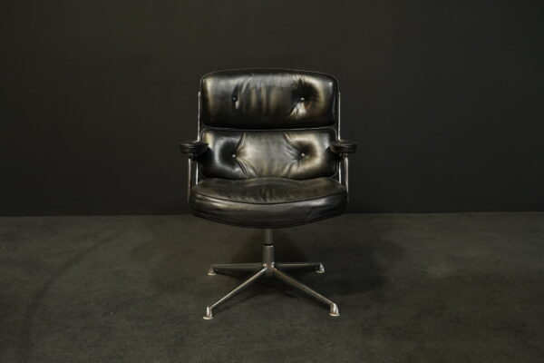 Vitra Konferenzstuhl Lobby Chair ES 108 Leder Schwarz