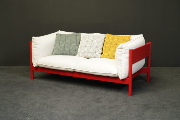 Hay Zweisitzer Stoff Hellbeige / Rot