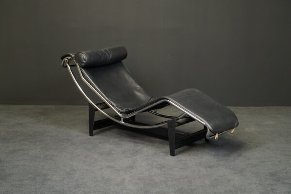 Cassina Chaiselongue LC4 Leder Schwarz