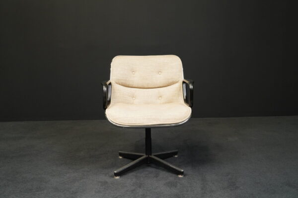 Knoll International Besucherstuhl Executive Chair Wollstoff Beige