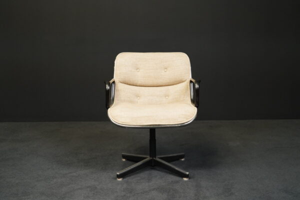 Knoll International Besucherstuhl Executive Chair Wollstoff Beige