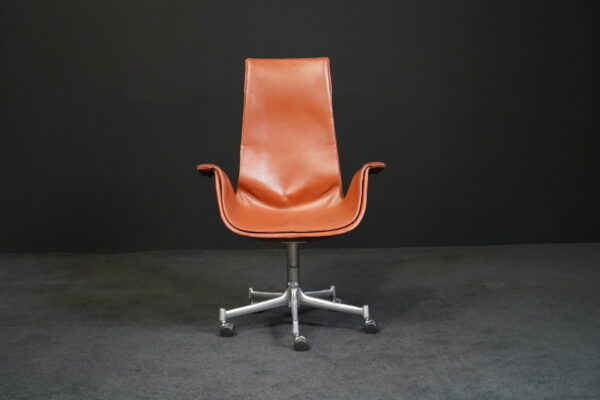 Walter Knoll Bürodrehstuhl FK Tulip Leder Cognac