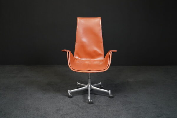 Walter Knoll Bürodrehstuhl FK Tulip Leder Cognac