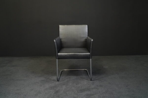 Walter Knoll Freischwinger Jason 1411 Leder Schwarz