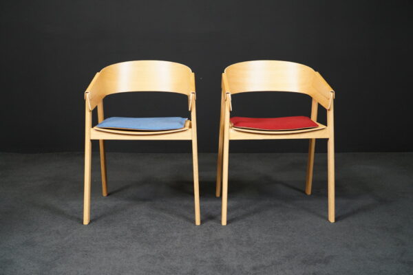 Muuto 2er Set Besucherstuhl Cover Armchair Holz