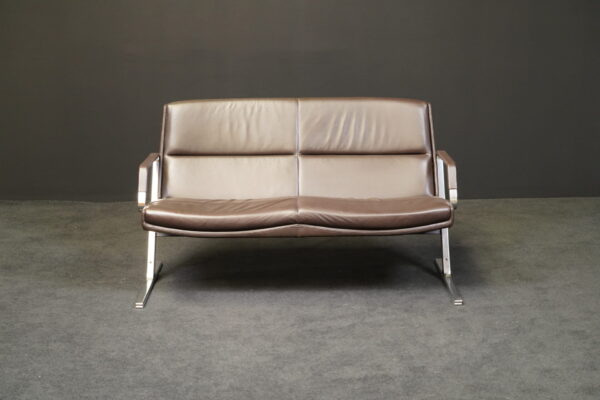 Walter Knoll Zweisitzer FK711 Leder Braun