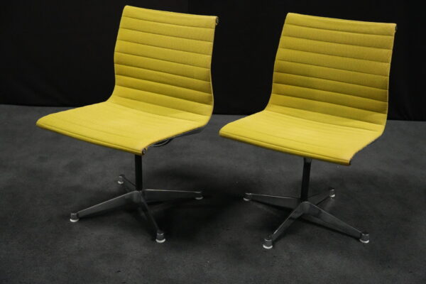 2x Herman Miller by Vitra EA 101 Aluminium Chair Hopsak /gelb-lindgrün 71