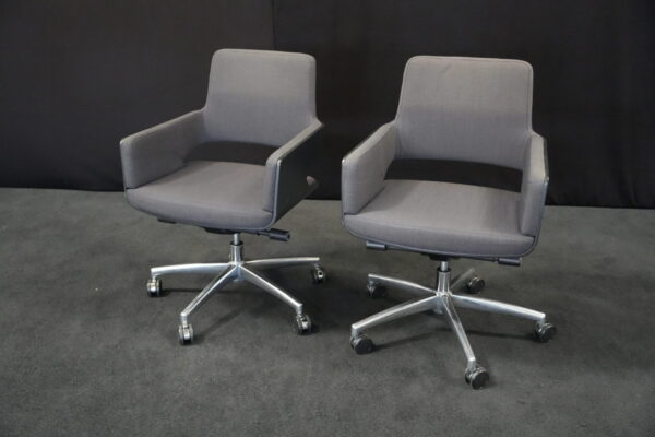 2x THONET  S 845 DRW Drehsessel
