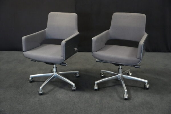 2x THONET  S 845 DRW Drehsessel