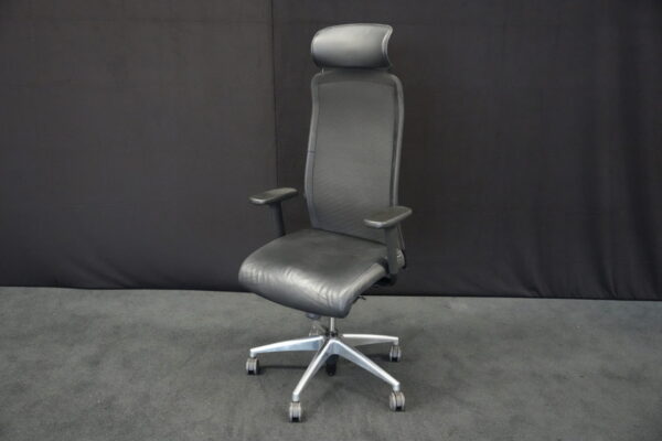 Girsberger Bürostuhl Stoff / Leder  / Schwarz