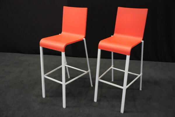 2x Vitra .03 Barhocker Rot