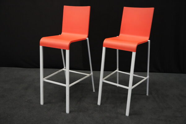 2x Vitra .03 Barhocker Rot