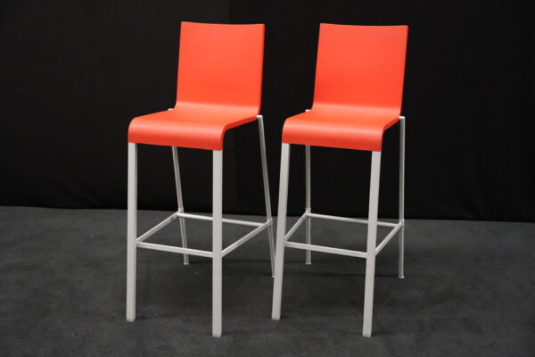 2x Vitra .03 Barhocker Rot