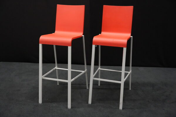 2x Vitra .03 Barhocker Rot