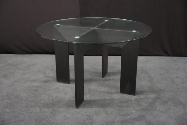 Runder Glastisch