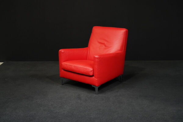 Saba Italia Sessel Leder Chrom