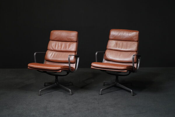 Herman Miller 2er Set 'EA215 Soft Pad' Leder