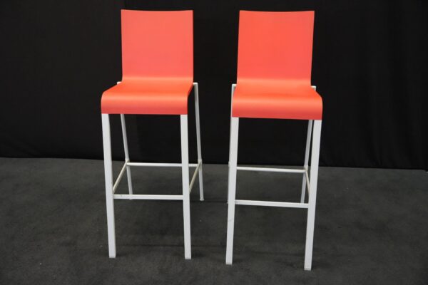 2x Vitra .03 Barhocker Rot