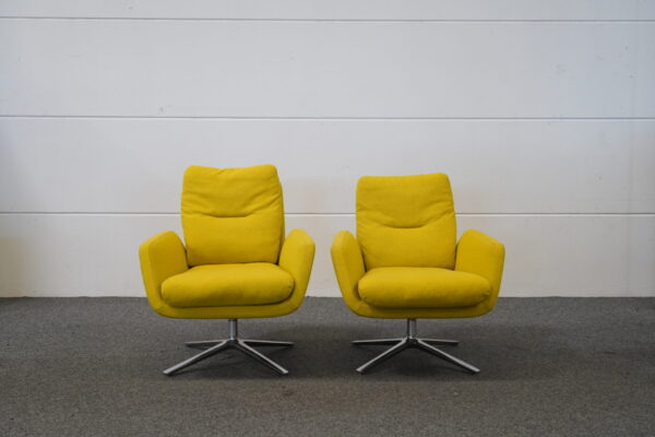 Cor 2er Set Sessel Stoff Gelb