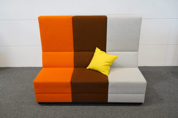 Palau Sitzbank Stoff Orange / Braun / Grau