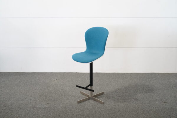 BoConcept Barstuhl Kunststoff Weiß / Blau