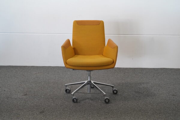 Cor Bürodrehstuhl Stoff Gelb
