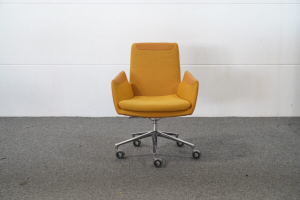 Cor Bürodrehstuhl Stoff Gelb