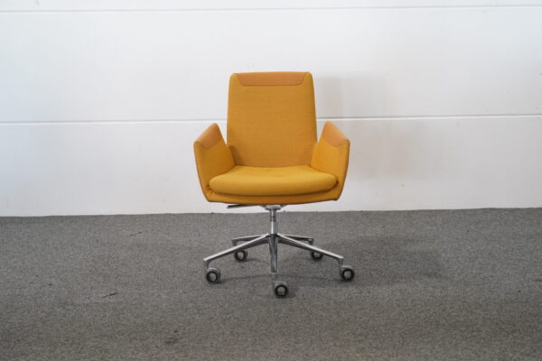 Cor Bürodrehstuhl Stoff Gelb