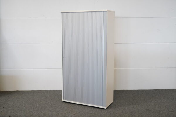 Haworth Aktenschrank / Rollladenschrank Vados 5 OH Weiß / Silbergrau