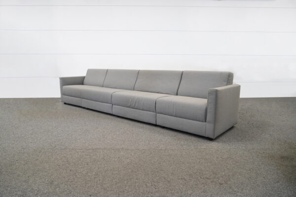 Rolf Benz 4-teiliges Modulsofa Stoff Grau