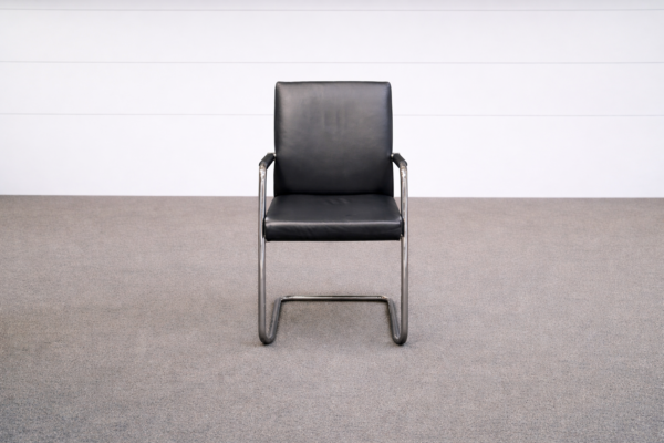 Spiegels Besucherstuhl Leder Schwarz