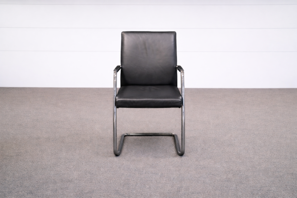 Spiegels Besucherstuhl Leder Schwarz