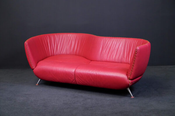 De Sede Sofa DS-102 Leder Rot