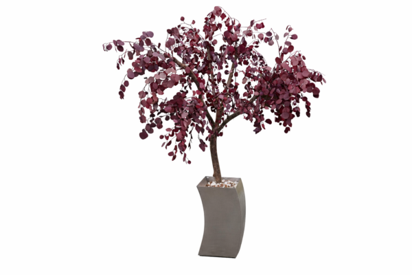 Kunstbaum mit roten Blättern