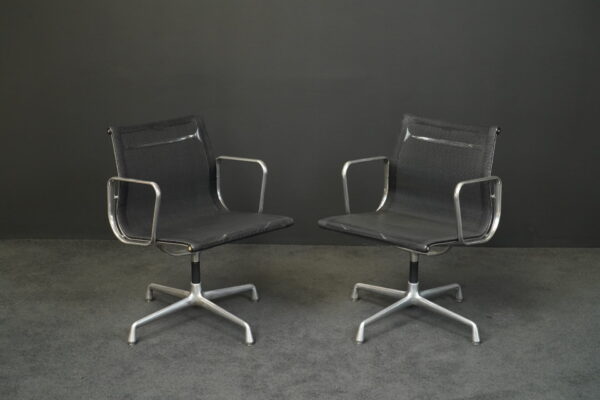 Vitra 2er Set EA 108 Netz Schwarz