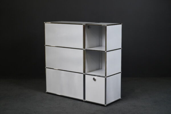 USM Haller Orga Schrank USM Mattsilber