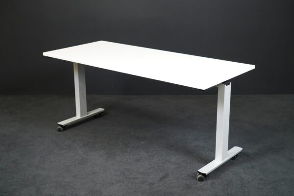 Palmberg klappbarer Schreibtisch Crew Kunstharz Weiß