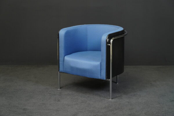 Thonet Sessel S3001 Stoff Blau
