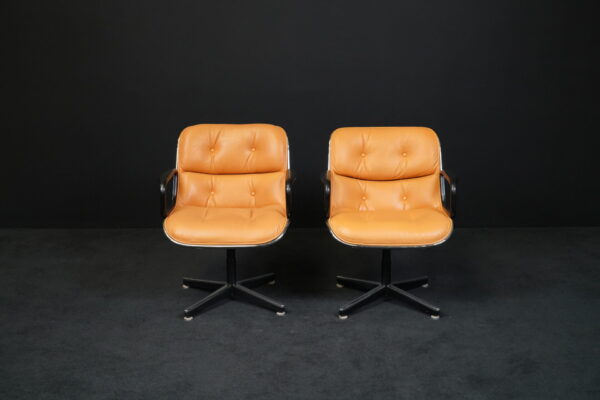 Walter Knoll 2er Set Besucherstuhl Pollock Executive Leder Hellbraun