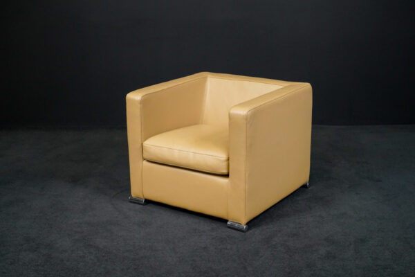 Saba Italia Sessel Leder Beige