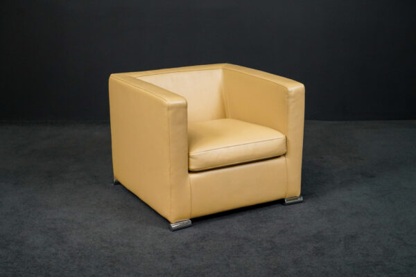 Saba Italia Sessel Leder Beige