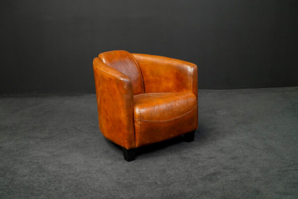 Kare Sessel Cigar Lounge Leder Braun