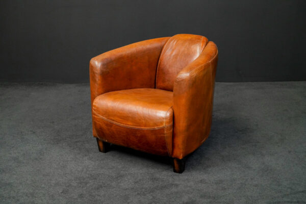 Kare Sessel Cigar Lounge Leder Braun