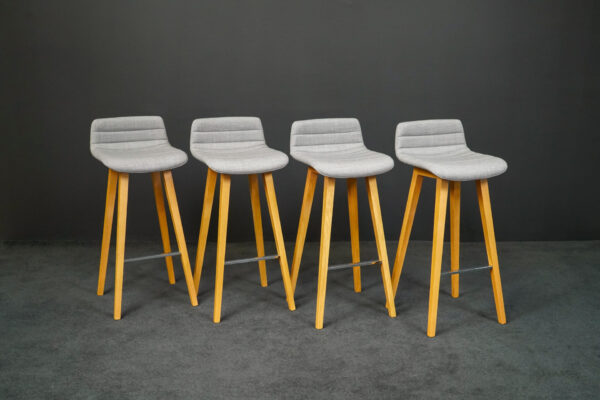 Brunner 4er Set Barhocker Fina Bar Hopsak Grau