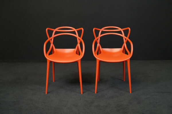 Kartell Besucherstuhl Masters Kunststoff Rot