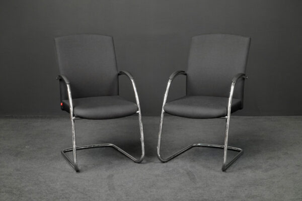 Köhl 2er Set Besucherstühle Selleo Hopsak Schwarz