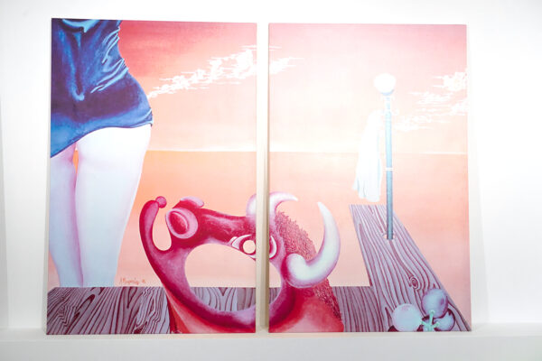 Diptychon Druck auf Leinwand