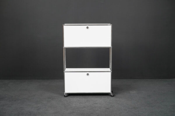 USM Haller Sideboard mit perforierten Blechen Reinweiß RAL 9010